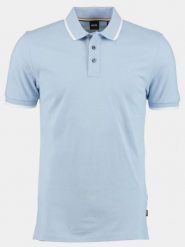 Koszulka Polo męska BOSS Parlay 190 AZZURRO regular fit niebieska (50494697-450). Niebieskie koszulki polo męskie Boss, m, bez wzorów, bez ramiączek. Za 279.00 zł.