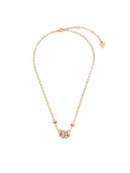 Guess Naszyjnik JUBN06 326JW Złoty. Żółte naszyjniki damskie Guess, ze stali. Za 349.99 zł.