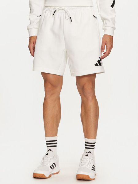 Adidas Szorty sportowe Z.N.E. JJ4893 Biały Regular Fit. Białe szorty męskie Adidas, m, z bawełny. Za 169.99 zł.