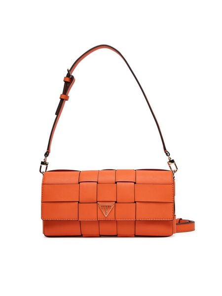 Guess Torebka Maylee HWWG96 61190 Pomarańczowy. Brązowe torebki klasyczne damskie Guess, z aplikacjami, ze skóry, bez dodatków. Za 339.99 zł.