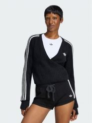 Adidas Sweter Adidas x Jennie Knitted Wrap LD8933 Czarny Slim Fit. Czarne swetry klasyczne damskie Adidas, s, z syntetyku, bez kołnierzyka. Za 439.99 zł.