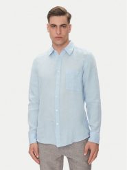 BOSS Koszula 50537381 Niebieski Regular Fit. Niebieskie koszule męskie Boss, m, bez wzorów, ze lnu, bez kołnierzyka, bez ramiączek. Za 309.99 zł.