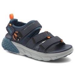 Granatowe Sandały Jeep Sportowe Obuwie Męskie. Niebieskie buty sportowe na co dzień męskie Jeep, z materiału, bez zapięcia. Za 289.00 zł.