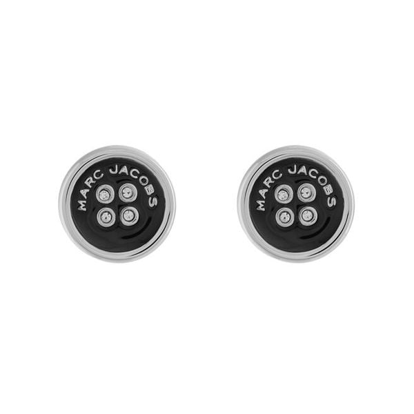 Kolczyki Marc Jacobs. Szare kolczyki damskie MARC JACOBS, srebrne. Za 289.99 zł.