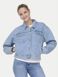 ONLY Kurtka jeansowa Harper 15363548 Niebieski Regular Fit. Niebieskie kurtki damskie Only, m, bez wzorów, z bawełny, bez kaptura. Za 229.99 zł.