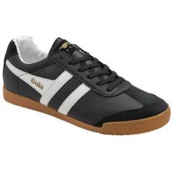Buty do chodzenia męskie Gola Harrier Leder. Czarne buty sportowe na co dzień męskie Gola, z materiału, bez zapięcia, trekkingowe. Za 329.00 zł.