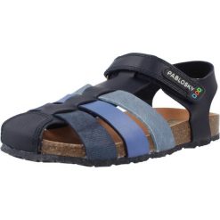 Sandały PABLOSKY 517122P Niebieski. Niebieskie sandały damskie Pablosky, bez wzorów, z syntetyku, bez obcasa. Za 207.99 zł.