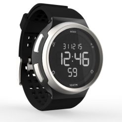 Second Life - Zegarek do biegania W900 męski. Czarne, cyfrowe zegarki męskie KALENJI, metalowe. Za 79.99 zł.