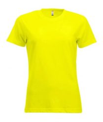Clique New Classic-T Women Koszulka z bawełny – nowoczesny krój. Żółte t-shirty damskie CLIQUE, l, bez wzorów, z bawełny, bez kołnierzyka. Za 102.61 zł.