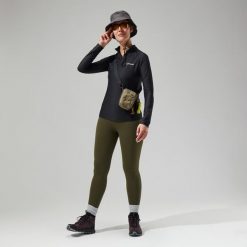 Bluza trekkingowa damska Berghaus 24/7 Tech Tee LS HZ. Czarne bluzy z kapturem damskie Berghaus, m, z materiału. Za 190.19 zł.