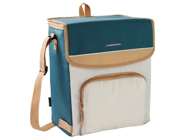 Torba termiczna FOLD'N COOL MINIMAXI 20L. Niebieskie torby męskie na ramię CAMPINGAZ, bez wzorów, z materiału, na ramię. Za 129.99 zł.