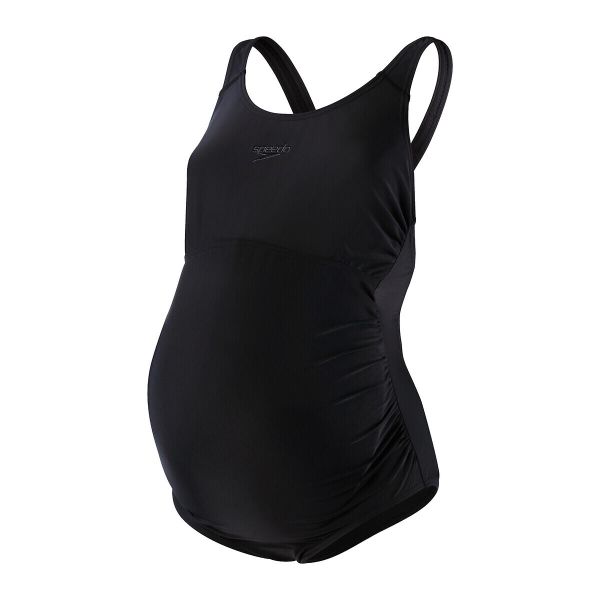 Damski 1-częściowy kostium kąpielowy fitness Speedo ECO Maternity. Czarne stroje jednoczęściowe damskie Speedo, m, bez wzorów, moda ciążowa. Za 241.98 zł.