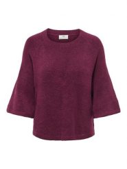 JDY Sweter "Elanora" w kolorze bordowym rozmiar: L. Czerwone swetry klasyczne damskie JDY, l, bez kołnierzyka. Za 109.95 zł.