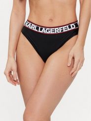 KARL LAGERFELD Dół od bikini 240W2222 Czarny. Czarne bikini damskie Karl Lagerfeld, bez wzorów. Za 149.99 zł.