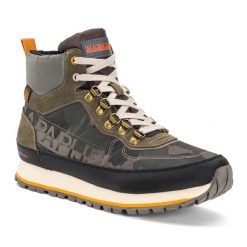 Buty turystyczne męskie Napapijri. Szare buty trekkingowe męskie Napapijri, bez zapięcia, trekkingowe. W wyprzedaży za 563.15 zł.