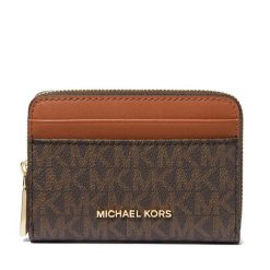 Portfel MICHAEL Michael Kors. Brązowe portfele damskie MICHAEL Michael Kors, bez wzorów. Za 341.99 zł.