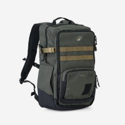 Plecak Solognac Tactical Wild 100 30 l. Brązowe plecaki damskie CAPERLAN, z aplikacjami, z materiału, klasyczne. Za 129.99 zł.