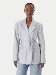 Eleh Marynarka SS260402 Błękitny Relaxed Fit. Niebieskie marynarki i żakiety damskie Eleh, bez wzorów, z syntetyku. Za 833.99 zł.