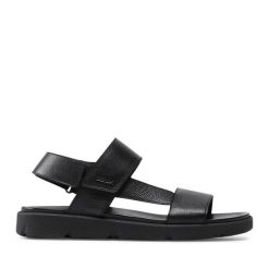Sandały Geox. Czarne sandały męskie Geox, bez zapięcia. Za 249.99 zł.