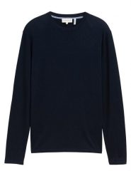 Tom Tailor Sweter w kolorze granatowym rozmiar: S. Niebieskie swetry męskie Tom Tailor, s, bez wzorów, ze splotem, bez kołnierzyka. Za 88.02 zł.