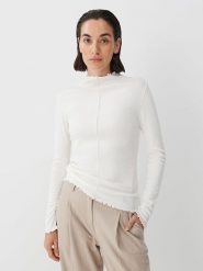 Someday Koszulka w kolorze białym rozmiar: 42. Białe bluzki damskie Someday, bez wzorów, bez kołnierzyka, bez ramiączek. Za 128.95 zł.