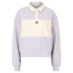 Damska bluza typu crop Fila Langogne Oversize. Fioletowe bluzy bez kaptura damskie Fila, l, z dresówki. Za 219.53 zł.