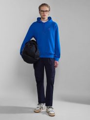 Napapijri Bluza "Balis" w kolorze niebieskim rozmiar: S. Niebieskie bluzy z kapturem męskie Napapijri, s, z bawełny. Za 96.60 zł.