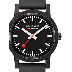 Zegarek damski Mondaine MS1.32120.RB, Quartz, 32mm, 3ATM. Czarne zegarki damskie MONDAINE, ze stali. Za 935.80 zł.