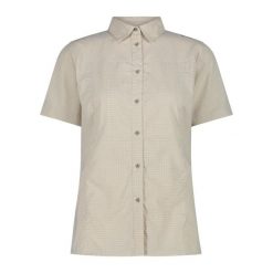 Koszula damska turystyczne CMP 34S6206. Brązowe koszule damskie CMP, s, bez wzorów, sportowe, bez kołnierzyka, bez ramiączek. Za 232.30 zł.