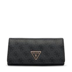 Portfel Guess. Czarne portfele damskie Guess, z aplikacjami. Za 289.99 zł.