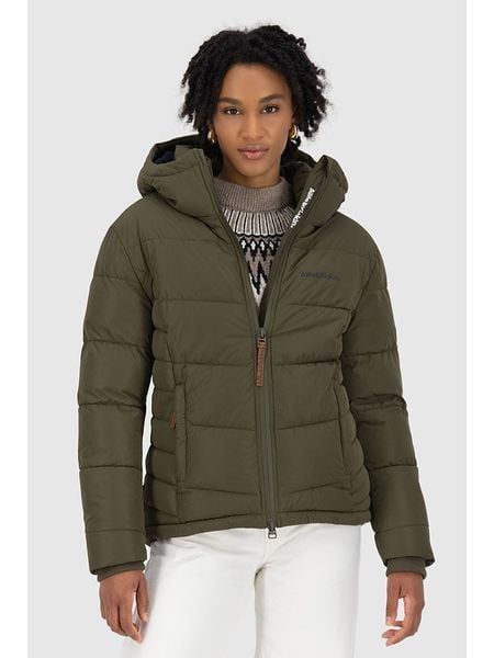 Alife and kickin Kurtka zimowa "JuanaAK" w kolorze khaki rozmiar: XS. Brązowe kurtki damskie Alife and Kickin, na zimę, xs, bez wzorów, z puchu, bez kaptura. Za 291.95 zł.