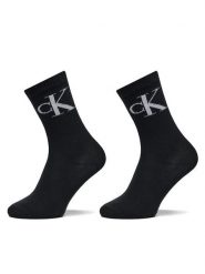 Calvin Klein Jeans Skarpety długie 701228811 Czarny. Czarne skarpetki damskie Calvin Klein Jeans, bez wzorów, z bawełny. Za 69.99 zł.