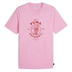 Koszulka sportowa męska Puma Graphics Gelateria Tee. Białe t-shirty sportowe męskie Puma, m, bez ramiączek. Za 191.00 zł.