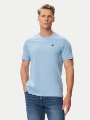 Beverly Hills Polo Club T-Shirt P-SS26M-TS41740 Niebieski Regular Fit. Niebieskie koszulki polo męskie Beverly Hills Polo Club, m, bez wzorów, z bawełny, bez ramiączek. Za 149.99 zł.