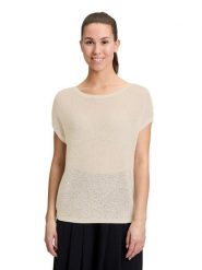 CARTOON Sweter w kolorze beżowym rozmiar: 40. Brązowe swetry klasyczne damskie Cartoon, bez kołnierzyka. Za 104.99 zł.