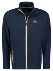 Geographical Norway Kurtka polarowa "Tugim" w kolorze granatowym rozmiar: L. Niebieskie kurtki damskie Geographical Norway, l, bez wzorów, z polaru, bez kaptura. Za 70.24 zł.