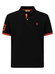 U.S. Polo Assn. Koszulka polo w kolorze czarnym rozmiar: XXL. Czarne koszulki polo męskie U.S. Polo Assn., s, bez wzorów, bez ramiączek. Za 135.49 zł.