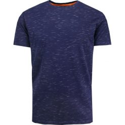T-Shirt Melanżowy, Granatowy Bez Nadruku, Okrągły Dekolt -BRAVE SOUL. Niebieskie t-shirty męskie Brave Soul, m, bez wzorów, z bawełny, bez kołnierzyka. Za 45.00 zł.