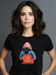 WOOOP Koszulka w kolorze czarnym rozmiar: L. Czarne bluzki damskie Wooop, l, bez wzorów, z bawełny, bez kołnierzyka, bez ramiączek. Za 56.99 zł.