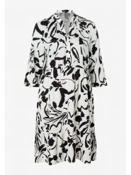 More & More Sukienka w kolorze czarno-białym rozmiar: 40. Białe sukienki damskie MORE & MORE, bez wzorów, z wiskozy, bez kołnierzyka, bez ramiączek, midi. Za 166.49 zł.