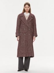 MVP Wardrobe Płaszcz wełniany Spiga Over MVPI3CP018.0PN0052 Bordowy Over Fit. Czerwone płaszcze damskie MVP Wardrobe, na zimę, bez wzorów, z syntetyku. Za 3,289.00 zł.