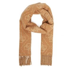 Szalik Guess. Brązowe szaliki i kominy damskie Guess, z aplikacjami. Za 289.99 zł.