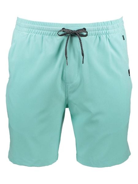 Quiksilver Szorty "Ocean Elastic Amphibian" w kolorze turkusowym rozmiar: M. Niebieskie szorty męskie Quiksilver, bez kołnierzyka. Za 157.32 zł.