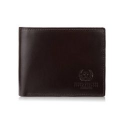 Elegancki portfel męski skórzany brązowy z ochroną RFID Paolo Peruzzi AY-11-BR. Brązowe portfele męskie Paolo Peruzzi, bez wzorów, ze skóry. Za 59.00 zł.