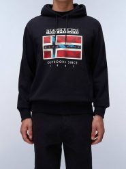 Napapijri Bluza w kolorze czarnym rozmiar: S. Czarne bluzy z kapturem męskie Napapijri, s. Za 131.74 zł.