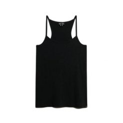 Damski tank top Superdry Studios Strappy. Czarne topy damskie Superdry., s, bez wzorów, bez kołnierzyka. W wyprzedaży za 96.10 zł.