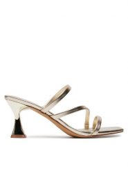 Aldo Klapki Jewella 13706602 Złoty. Żółte klapki damskie Aldo, bez wzorów, ze skóry, bez obcasa. Za 299.99 zł.