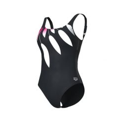 Strój kąpielowy damski jednoczęściowy modelujący na basen Arena Giuliana. Czarne stroje jednoczęściowe damskie Arena, s, bez wzorów. Za 299.99 zł.