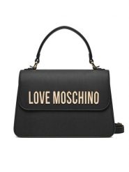 LOVE MOSCHINO Torebka JC4032PP1MKD0000 Czarny. Czarne torebki klasyczne damskie Love Moschino, bez wzorów, ze skóry, bez dodatków. Za 599.99 zł.