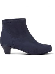 Camper Skórzane botki w kolorze granatowym rozmiar: 39. Niebieskie botki damskie Camper, eleganckie, bez obcasa, bez zapięcia. Za 266.66 zł.